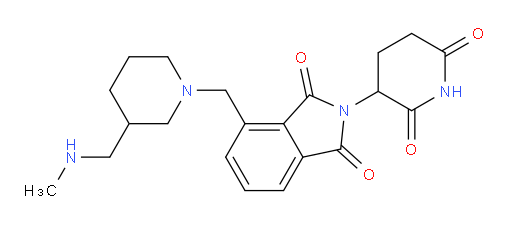 2-(2,6-dioxopiperidin-3-yl)-4-({3-[(methylamino)methyl]piperidin-1-yl}methyl)-2,3-dihydro-1H-isoindole-1,3-dione