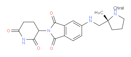 2-(2,6-dioxopiperidin-3-yl)-5-({[(2R)-2-methylpyrrolidin-2-yl]methyl}amino)-2,3-dihydro-1H-isoindole-1,3-dione