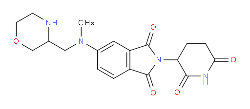 2-(2,6-dioxopiperidin-3-yl)-5-{methyl[(morpholin-3-yl)methyl]amino}-2,3-dihydro-1H-isoindole-1,3-dione