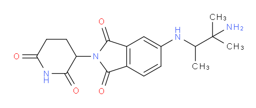 5-[(3-amino-3-methylbutan-2-yl)amino]-2-(2,6-dioxopiperidin-3-yl)-2,3-dihydro-1H-isoindole-1,3-dione