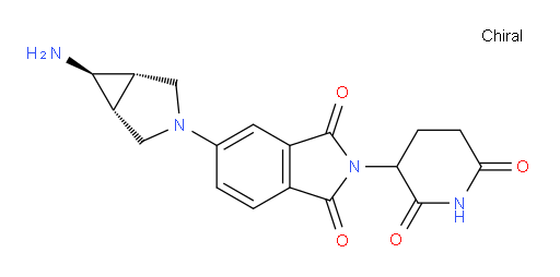 5-[(1R,5S,6R)-6-amino-3-azabicyclo[3.1.0]hexan-3-yl]-2-(2,6-dioxopiperidin-3-yl)-2,3-dihydro-1H-isoindole-1,3-dione