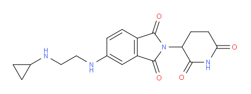 5-{[2-(cyclopropylamino)ethyl]amino}-2-(2,6-dioxopiperidin-3-yl)-2,3-dihydro-1H-isoindole-1,3-dione