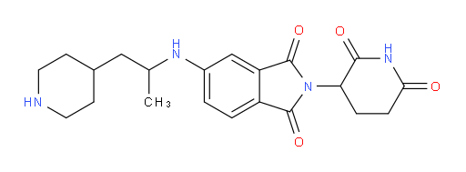 2-(2,6-dioxopiperidin-3-yl)-5-{[1-(piperidin-4-yl)propan-2-yl]amino}-2,3-dihydro-1H-isoindole-1,3-dione