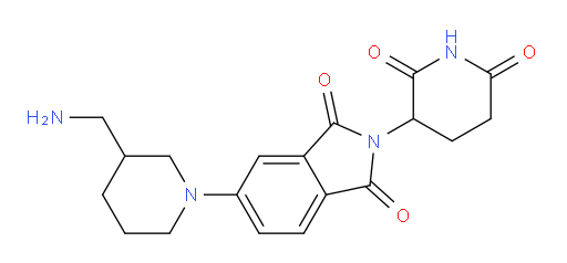5-[3-(aminomethyl)piperidin-1-yl]-2-(2,6-dioxopiperidin-3-yl)-2,3-dihydro-1H-isoindole-1,3-dione