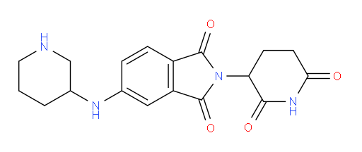 2-(2,6-dioxopiperidin-3-yl)-5-[(piperidin-3-yl)amino]-2,3-dihydro-1H-isoindole-1,3-dione