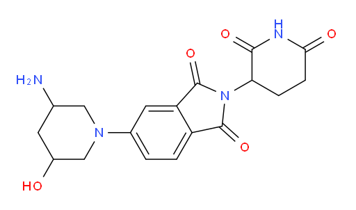 5-(3-amino-5-hydroxypiperidin-1-yl)-2-(2,6-dioxopiperidin-3-yl)-2,3-dihydro-1H-isoindole-1,3-dione