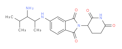 5-[(3-amino-4-methylpentan-2-yl)amino]-2-(2,6-dioxopiperidin-3-yl)-2,3-dihydro-1H-isoindole-1,3-dione