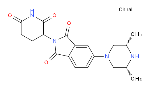 5-[(3R,5S)-3,5-dimethylpiperazin-1-yl]-2-(2,6-dioxopiperidin-3-yl)-2,3-dihydro-1H-isoindole-1,3-dione