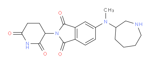 5-[(azepan-3-yl)(methyl)amino]-2-(2,6-dioxopiperidin-3-yl)-2,3-dihydro-1H-isoindole-1,3-dione