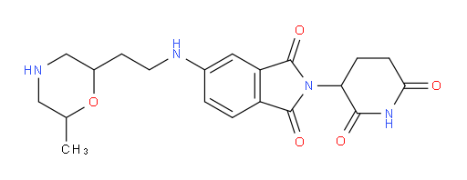 2-(2,6-dioxopiperidin-3-yl)-5-{[2-(6-methylmorpholin-2-yl)ethyl]amino}-2,3-dihydro-1H-isoindole-1,3-dione