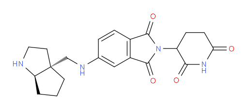 rac-5-({[(3aR,6aR)-octahydrocyclopenta[b]pyrrol-3a-yl]methyl}amino)-2-(2,6-dioxopiperidin-3-yl)-2,3-dihydro-1H-isoindole-1,3-dione