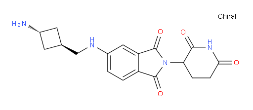 2-(2,6-dioxopiperidin-3-yl)-5-({[(1r,3r)-3-aminocyclobutyl]methyl}amino)-2,3-dihydro-1H-isoindole-1,3-dione