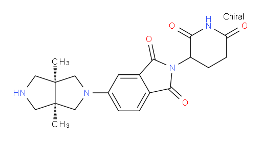 5-[(3aR,6aS)-3a,6a-dimethyl-octahydropyrrolo[3,4-c]pyrrol-2-yl]-2-(2,6-dioxopiperidin-3-yl)-2,3-dihydro-1H-isoindole-1,3-dione