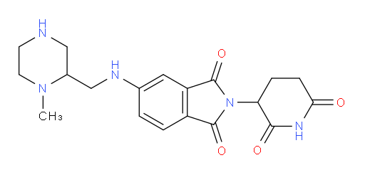 2-(2,6-dioxopiperidin-3-yl)-5-{[(1-methylpiperazin-2-yl)methyl]amino}-2,3-dihydro-1H-isoindole-1,3-dione