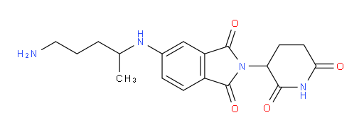 5-[(5-aminopentan-2-yl)amino]-2-(2,6-dioxopiperidin-3-yl)-2,3-dihydro-1H-isoindole-1,3-dione
