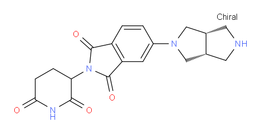 5-[(3aR,6aS)-octahydropyrrolo[3,4-c]pyrrol-2-yl]-2-(2,6-dioxopiperidin-3-yl)-2,3-dihydro-1H-isoindole-1,3-dione