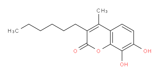 3-hexyl-7,8-dihydroxy-4-methyl-2H-chromen-2-one