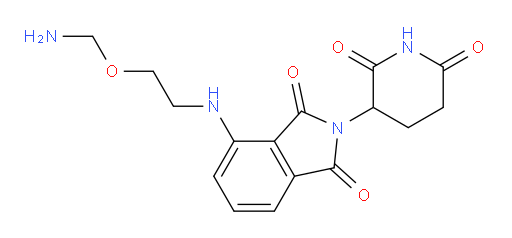 4-{[2-(aminomethoxy)ethyl]amino}-2-(2,6-dioxopiperidin-3-yl)-2,3-dihydro-1H-isoindole-1,3-dione