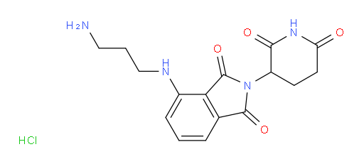 4-[(3-aminopropyl)amino]-2-(2,6-dioxopiperidin-3-yl)-2,3-dihydro-1H-isoindole-1,3-dione hydrochloride