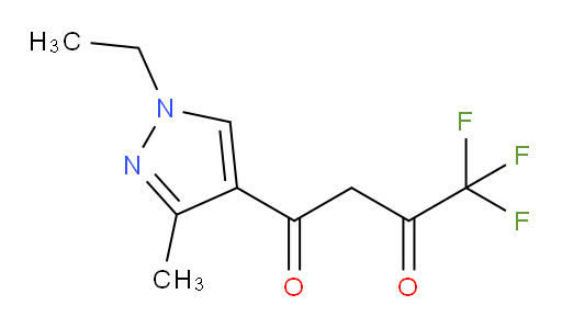 1-(1-ethyl-3-methyl-1H-pyrazol-4-yl)-4,4,4-trifluorobutane-1,3-dione