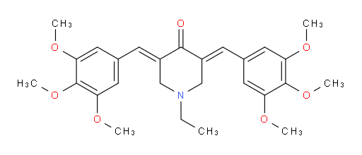 1-ethyl-3,5-bis[(3,4,5-trimethoxyphenyl)methylidene]piperidin-4-one