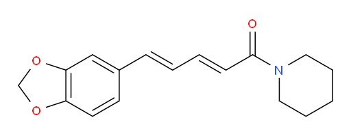 5-(1,3-dioxaindan-5-yl)-1-(piperidin-1-yl)penta-2,4-dien-1-one