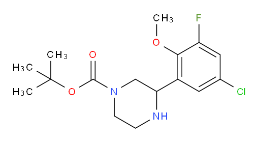 tert-butyl 3-(5-chloro-3-fluoro-2-methoxyphenyl)piperazine-1-carboxylate