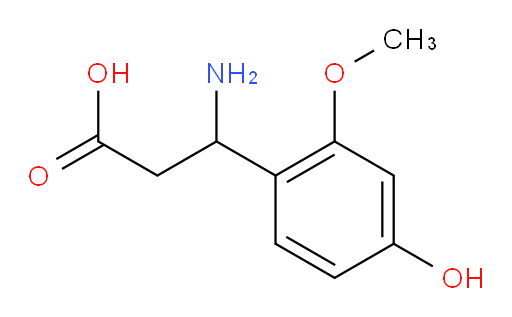 3-amino-3-(4-hydroxy-2-methoxyphenyl)propanoic acid
