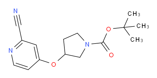 tert-butyl 3-[(2-cyanopyridin-4-yl)oxy]pyrrolidine-1-carboxylate