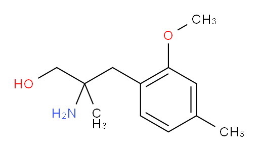 2-amino-3-(2-methoxy-4-methylphenyl)-2-methylpropan-1-ol