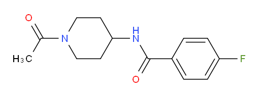N-(1-acetylpiperidin-4-yl)-4-fluorobenzamide