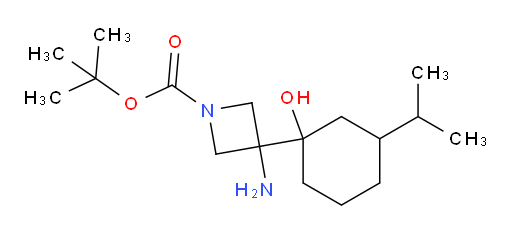 tert-butyl 3-amino-3-[1-hydroxy-3-(propan-2-yl)cyclohexyl]azetidine-1-carboxylate