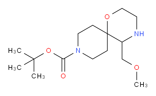 tert-butyl 5-(methoxymethyl)-1-oxa-4,9-diazaspiro[5.5]undecane-9-carboxylate