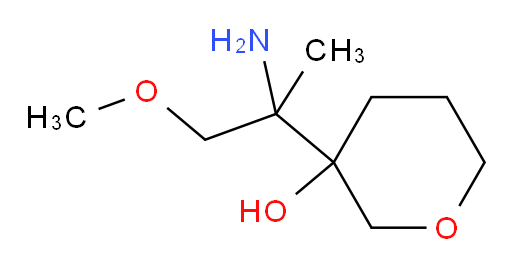 3-(2-amino-1-methoxypropan-2-yl)oxan-3-ol
