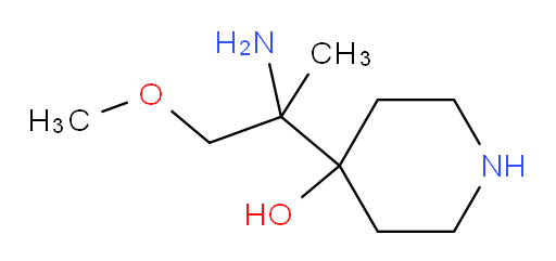 4-(2-amino-1-methoxypropan-2-yl)piperidin-4-ol