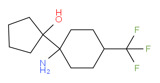 1-[1-amino-4-(trifluoromethyl)cyclohexyl]cyclopentan-1-ol