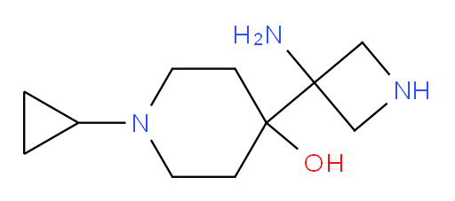 4-(3-aminoazetidin-3-yl)-1-cyclopropylpiperidin-4-ol