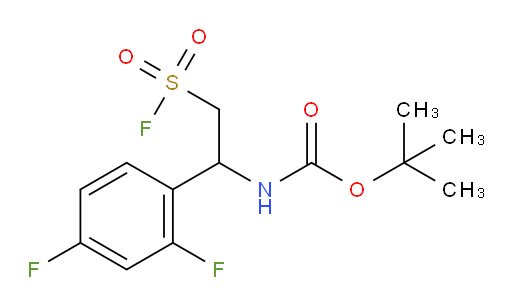 tert-butyl N-[1-(2,4-difluorophenyl)-2-(fluorosulfonyl)ethyl]carbamate