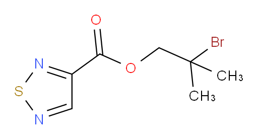 2-bromo-2-methylpropyl 1,2,5-thiadiazole-3-carboxylate