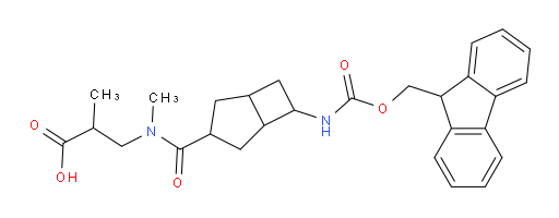 3-{1-[6-({[(9H-fluoren-9-yl)methoxy]carbonyl}amino)bicyclo[3.2.0]heptan-3-yl]-N-methylformamido}-2-methylpropanoic acid
