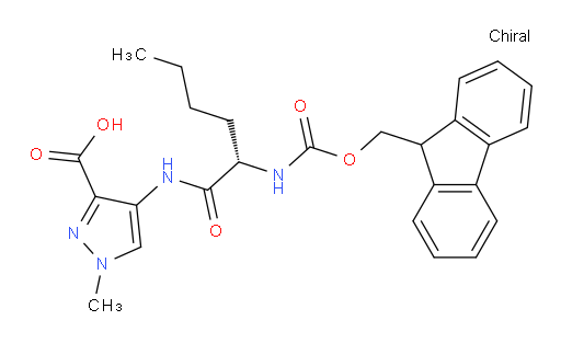 4-[(2S)-2-({[(9H-fluoren-9-yl)methoxy]carbonyl}amino)hexanamido]-1-methyl-1H-pyrazole-3-carboxylic acid