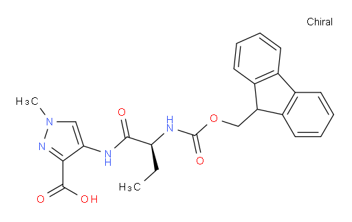 4-[(2S)-2-({[(9H-fluoren-9-yl)methoxy]carbonyl}amino)butanamido]-1-methyl-1H-pyrazole-3-carboxylic acid