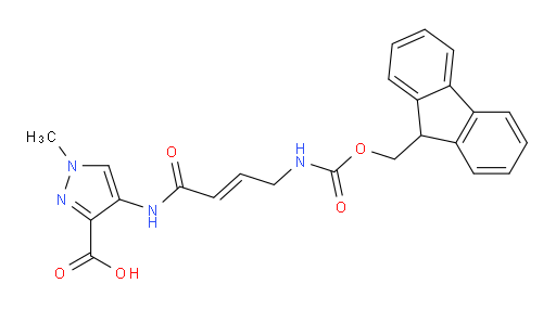 4-[4-({[(9H-fluoren-9-yl)methoxy]carbonyl}amino)but-2-enamido]-1-methyl-1H-pyrazole-3-carboxylic acid