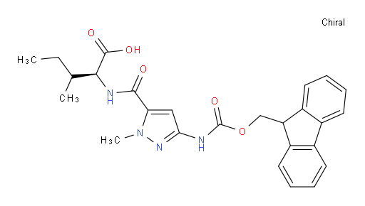 (2S)-2-{[3-({[(9H-fluoren-9-yl)methoxy]carbonyl}amino)-1-methyl-1H-pyrazol-5-yl]formamido}-3-methylpentanoic acid