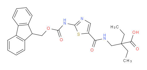 2-ethyl-2-({[2-({[(9H-fluoren-9-yl)methoxy]carbonyl}amino)-1,3-thiazol-5-yl]formamido}methyl)butanoic acid