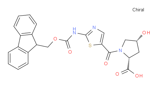 (2R,4R)-1-[2-({[(9H-fluoren-9-yl)methoxy]carbonyl}amino)-1,3-thiazole-5-carbonyl]-4-hydroxypyrrolidine-2-carboxylic acid
