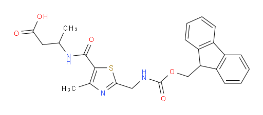 3-({2-[({[(9H-fluoren-9-yl)methoxy]carbonyl}amino)methyl]-4-methyl-1,3-thiazol-5-yl}formamido)butanoic acid