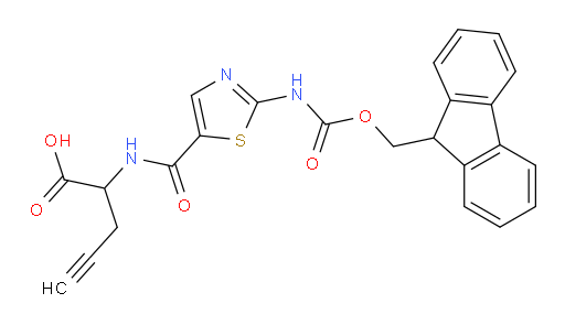 2-{[2-({[(9H-fluoren-9-yl)methoxy]carbonyl}amino)-1,3-thiazol-5-yl]formamido}pent-4-ynoic acid