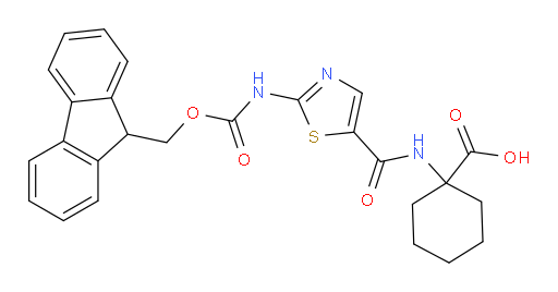 1-[2-({[(9H-fluoren-9-yl)methoxy]carbonyl}amino)-1,3-thiazole-5-amido]cyclohexane-1-carboxylic acid