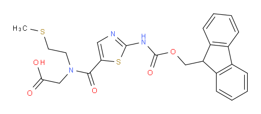 2-{1-[2-({[(9H-fluoren-9-yl)methoxy]carbonyl}amino)-1,3-thiazol-5-yl]-N-[2-(methylsulfanyl)ethyl]formamido}acetic acid
